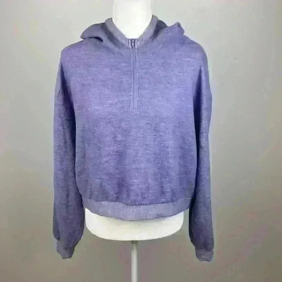 BP Light Purple Half Zip Hoodie Size Large - Picture 1 of 7